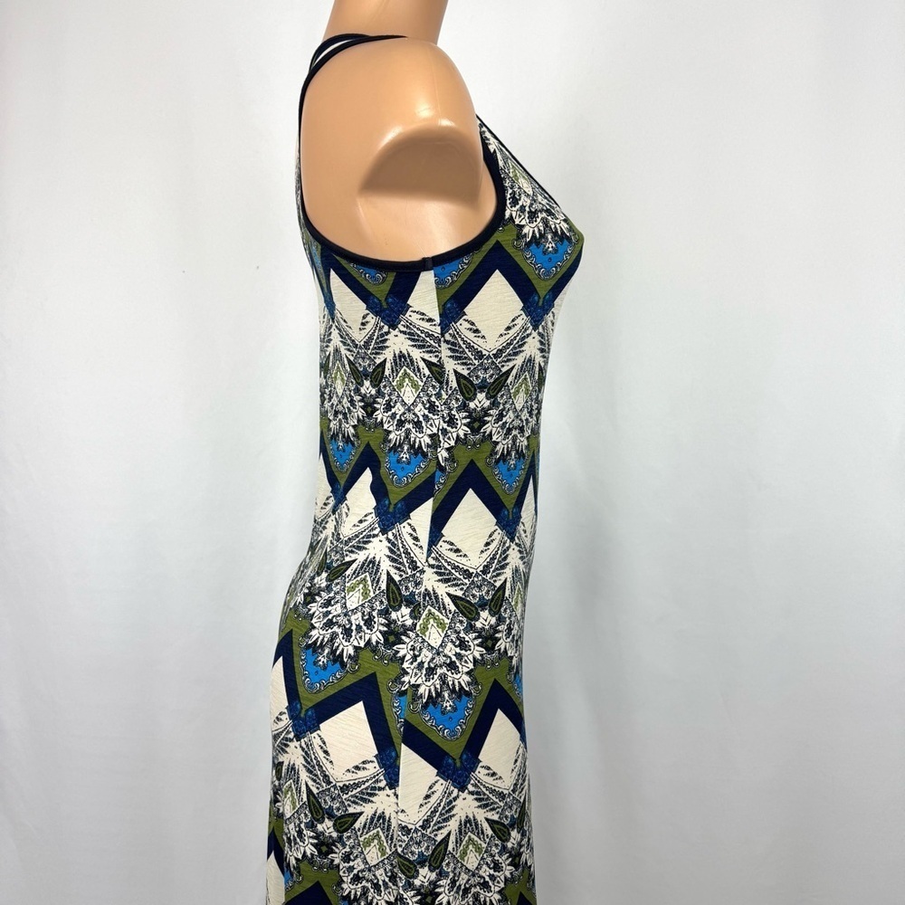 Cherry Mellow Women’s S Geometric Print Sleeveless Maxi Sundress Light /Stretchy - Picture 3 of 12